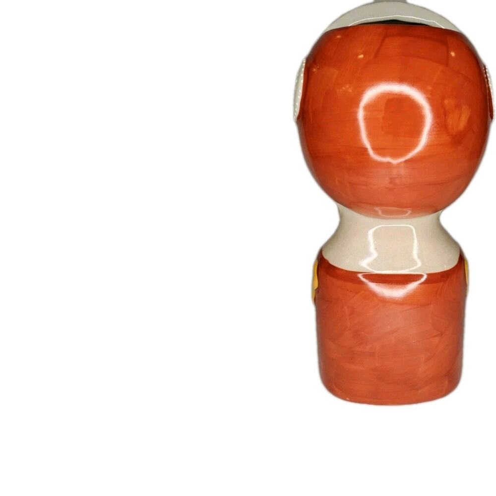 Midcentury Scandinavian Folk Art Ceramic Tudor Bust Vase Gemma Taccogna Style - Picture 6 of 8